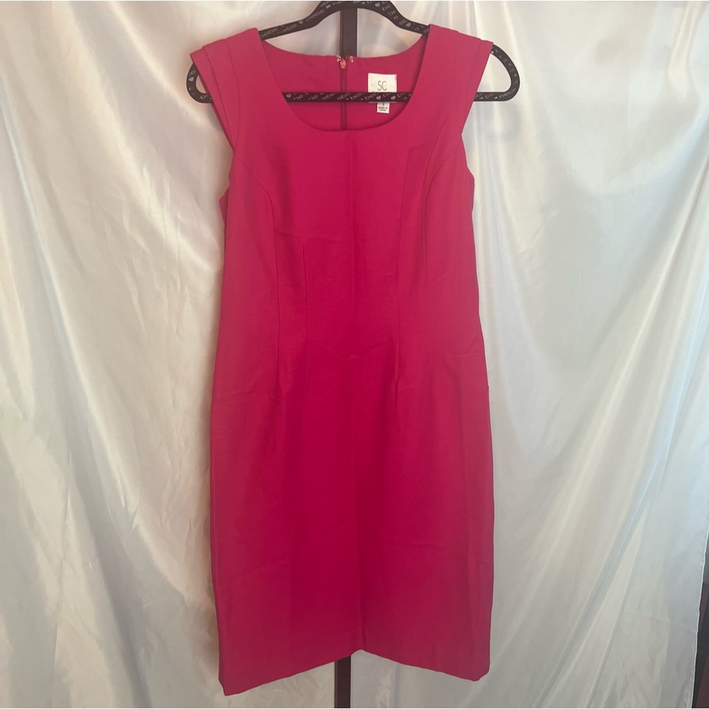 SC by Sara Campbell Bright Pink Cap Sleeve Dress, size 8